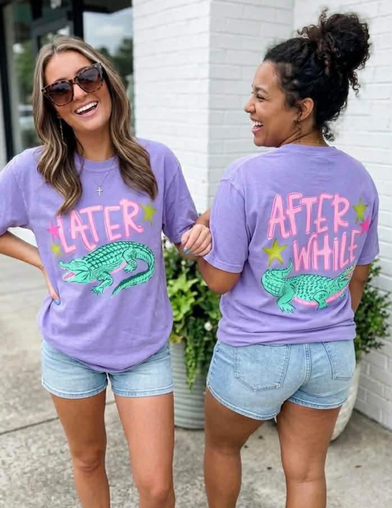 “Later / After While” Gator Graphic Tee – Front & Back Print